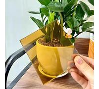 Kgfvesdc Plaque PVC Transparent, Polycarbonate Transparent, Polycarbonate, RéSistant Aux Rayures,éTanche/RéSistant Aux UV pour Auvent ExtéRieur Carport Frame,Serre Jardin, Toits(Jaune)