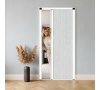 Kgfvesdc Porte Pliante En AccordéOn Porte AccordéOn Interieur Portes Pliantes Coulissantes RéTractables Intissé Pour Cuisine, Garde-Manger, Douche,EntréE De Salon(Blanc W/H:105×200cm) Taille Person
