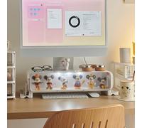 Kgfvesdc RéHausseur éCran Ordinateur Support SuréLevé pour Moniteur,Stabiliser,Forte Portance,pour Pc Ordinateur Portable De Bureau éCran TV Tablette(Sin IluminacióN/Con Ajuste De Altura)