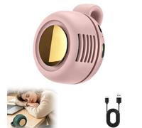 KGHYUJT Avenq VentiloClip Petit Ventilateur Tourbillon à Pince pour la Taille et Cou, 3 Vitesses Réglables Mini Ventilateur Portable Silencieux Sans Pales à Clipser (Rose)