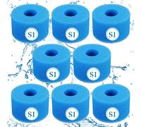 KGIHPC Type S1 Éponge Filtrante de Piscine en Mousse Filtre pour Intex Type S1 pour Piscine,Cartouche filtrante réutilisable pour Bain à remous (8 pièces)