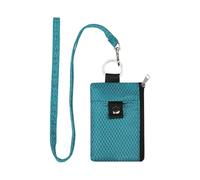 Kgj342 Portefeuille de voyage avec poches zippées sécurisées avec blocage RFID, compact et léger pour cartes de crédit, passeport d'identité, extérieur (vert menthe, 11,5 x 7,5 x 1,5 cm)