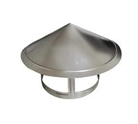 KGLHJDY Chapeau de cheminée, Tuyau Pluie Couvercle Protection Chapeau Acier Inoxydable End Toit Chapeau pour Capuchon de Ventilation pour Gaine Pluie Chapeau Capuchon,215mm