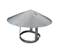 KGLHJDY Chapeau de cheminée, Tuyau Pluie Couvercle Protection Chapeau End Toit Chapeau pour Capuchon de Ventilation pour Gaine Pluie Chapeau Capuchon/Acier Inoxydable,200mm