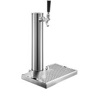 KGLHJDY Distributeur de bière pour pub à Domicile, Tour à bière en Acier Inoxydable avec 1 Robinet / 2 robinets / 3 robinets et bac d'égouttage. Colonne de bière Pression