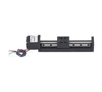 KGLHJDY Table coulissante linéaire, Rail de Guidage linéaire de Haute précision à vis à Billes, Plateau de Mouvement en Alliage d'aluminium et Acier Inoxydable, Rail de Guidage linéaire 100 mm (T6x1)