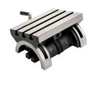 KGLHJDY Table de fraisage inclinable, Table de Travail rotative réglable avec 3 rainures en T et Une manivelle, Robuste pour Le meulage et Le fraisage (10 x 7 Pouces)