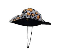 KGM Chapeau bob avec imprimé visage de dessin animé pour festival, vacances, soleil, Boonie Grey, Taille unique