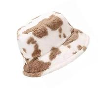 KGM Chapeau seau en fausse fourrure moelleuse et élégant - Nouveau - Idéal pour les festivals, été et hiver, Taille unique