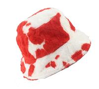 KGM Chapeau seau en fausse fourrure moelleuse et élégant - Nouveau - Idéal pour les festivals, été et hiver, Taille unique