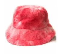 KGM Chapeau seau en fausse fourrure moelleuse et élégant - Nouveau - Idéal pour les festivals, été et hiver, Taille unique