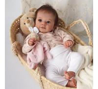 kgniess me 20pouces 50cm bébé Reborn poupée Fille Silicone Dolls realiste Baby Vrai Poupon Fille Yeux Ouvert Toddlers Enfant Bebe Reborn Poupee