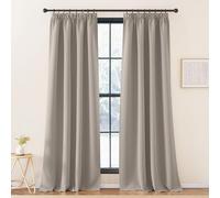 KGORGE Rideau Occultant Galon Fronceur - Rideau Isolation Thermique Anti Froid/Chaleur, Rideaux Occultants pour Enfants/Adultes, Decoration de la Maison Chambre, 140x260CM, Sable