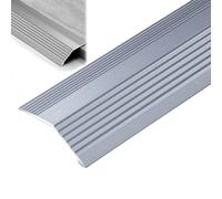 KGPGNYMYHA Bande De Transition De 20mm pour Seuils De Porte 90cm Réduction De Bordure De Sol, Rampe De Porte en Aluminium pour Carrelage Stratifié(Dark Grey,90cm/36in)