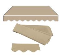 KGPGNYMYHA Manuel De Remplacement De Tissu pour Auvent De Jardin 300cm 350cm Remplacement De Tissu D'auvent Balcon Fenêtre Porte Pare-Soleil Extérieur Couverture De Canopée((8.2x6.5ft) 2.5x2m)