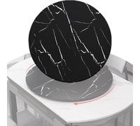 KGPGNYMYHA Plateau Tournant De Salle À Manger 80cm Grand Plateau De Service Lazy Susan en Bois Plateau Tournant De Table Silencieux Plateau De Service Rotatif(75cm-29.5in)