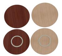KGPGNYMYHA Plateau Tournant De Table Lazy Susan Plateau De Service Rond Rotatif, Plateau De Service De Comptoir Cuisine, Plateau De Service De Table À Manger Rustique(Brown-Red,50cm (20in))
