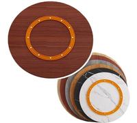 KGPGNYMYHA Plateau Tournant Lazy Susan De 65cm 80cm Plateau De Service Rotatif en Bois De 90cm Plateau De Service Rond pour Table, 6 Couleurs(Dark Brown,80cm-31.5in)