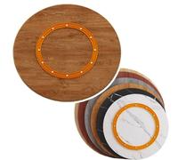 KGPGNYMYHA Plateau Tournant Lazy Susan De 65cm 80cm Plateau De Service Rotatif en Bois De 90cm Plateau De Service Rond pour Table, 6 Couleurs(Light Brown,100cm-39.4in)