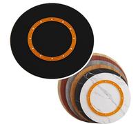 KGPGNYMYHA Plateau Tournant Lazy Susan De 65cm 80cm Plateau De Service Rotatif en Bois De 90cm Plateau De Service Rond pour Table, 6 Couleurs(Black,75cm-29.5in)