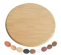 KGPGNYMYHA Plateau Tournant Lazy Susan en Bois Massif pour Comptoir De Table, Plateau De Service Rond Et Rotatif Marron, Plateau Rotatif pour Table À Manger(Natural Wood Color,100 cm (40 in))