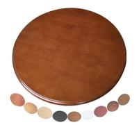 KGPGNYMYHA Plateau Tournant Lazy Susan en Bois Massif pour Comptoir De Table, Plateau De Service Rond Et Rotatif Marron, Plateau Rotatif pour Table À Manger(Fragrant Tea Color,60cm(23in))