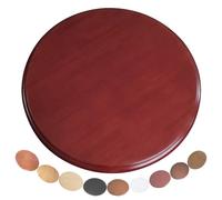 KGPGNYMYHA Plateau Tournant Lazy Susan en Bois Massif pour Comptoir De Table, Plateau De Service Rond Et Rotatif Marron, Plateau Rotatif pour Table À Manger(Reddish Brown,120 cm (50in))