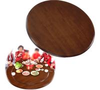 KGPGNYMYHA Plateau Tournant pour Table À Manger en Bois Massif Lazy Susan 40-120cm Plateau Tournant en Bois, Plateau De Service Pivotant À 360°, Plateau Tournant De Cuisine(80 cm (30 in))