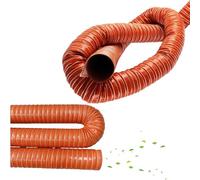 KGPGNYMYHA Tuyau D'aération De Sécheuse De 1m Tuyau D'évacuation D'air Sous Vide 10cm Tube Radiateur En Silicone, Exhaust Tube Flexibles, Conduits Isolés Pour Espaces Restreints(133mm(5 1/5"))