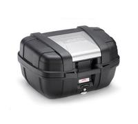 Givi Topcase Monokey KGR52 GARDA – 52 L, couvercle aluminium, charge max 10 kg, Noir/Argenté