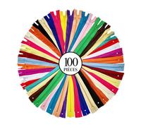 KGS Fermeture éclair pour L'artisanat de Couture | 20 couleurs | Taille: 23 CM / 9 Pouces | 100 pièces/paquet | Fermetures éclair multicolores pour sacs, robe, housse de coussin, bricolage.