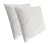 KGS Lot de 2 Oreillers Fermes 60x60cm à Mousse mémoire de Forme, Coussin carré antiacarien et Anti allergénique PROMOLINGE