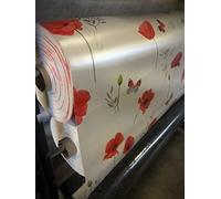 KGS Nappe Bulgomme Imprimée Coquelicot - Au mêtre (140 x 180)