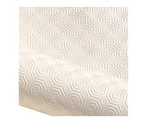 KGS Protège Table bulgomme épais 140 x 190cm Ecru