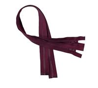 KGS Séparable Plastique Fermeture Éclair pour Les Jackets | 2 Pièces par Paquet | Couleur: | Taille: (Bordeaux, 80 CM)