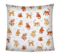 KGSK Couverture en Flanelle 3D Animaux De Dessin Animé Singe pour Enfants Et Garçons, Sherpa pour Adultes 80x100Cm pour Lit Et Canapé, Plaid Cadeau Fille, Chaude Microfibre