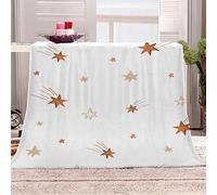 KGSK Couverture Lit 3D Impression Petite Étoile Polaire Moelleuse Flanelle 180x200Cm 2 Personnes en Microfibre, Peluche Adulte Enfants, Plaid Canape Grande