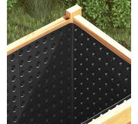 KGTKGTYER Grille de drainage en polyéthylène haute densité - Protection du | Résistant aux racines, résistant aux intempéries, sans plastifiant, montage facile