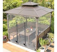 KGUDYS Bâche 1x0.8m,1.2x2.2m,2x3m,2.5x2.8m,Bâche Transparente en PVC Vinyle,avec Porte Zippée,Bâche pour Couvrir Le Soleil Et Pluie pour Jardin,Voitures,Serres,Bâche Multi-usages,WxH-2x3m/6.6x9.8ft