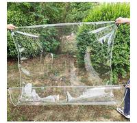 KGUDYS Bâche Transparente pour Pergola Jardin,Panneaux Latéraux Imperméables à 100%,Bâche en Plastique Résistante à La Pluie,Rideaux De Séparation épais,avec œillets,WxH-4.5x2.7m/14.8x8.9ft