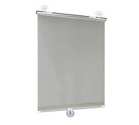 KGUDYS Store Enrouleur à Ventouse pour fenêtres,30/35/45/58/65/72cm de Large,Store de fenêtre à Ventouse d'intérieur,Store résistant aux UV,rétractable,pour la Maison/Le Bureau,Grey-30x125cm/12x49in