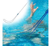 KGufHDc Échelle de Cordes d'évacuation Crochet de sécurité for Piscine, Crochets Sauvetage Multi-usages for nageurs noyés avec Barre télescopique 3,3/9,8/16 Pieds(500cm(16ft) Pole+Hook)