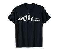 KGUS Designs Homme T-Shirt Noir Uni Caricature Classique Évolution train miniature locomotive T-Shirt S