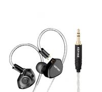 KGUSS KEFINE Klean Écouteurs intra-auriculaires filaires HiFi (sans micro | Écouteurs intra-auriculaires à diaphragme dynamique DLC de 10 mm, avec câble argenté détachable de 0,78 mm à 2 broches