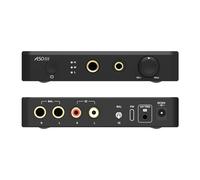 KGUSS Topping A50 III NFCA Préamplificateur pour casque - Entrée SE/BAL 6,35 mm à extrémité unique jack équilibré 4,4 mm 3500 mW x 2 sorties puissantes (noir)