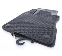 kh Teile Lot de 2 tapis de sol en caoutchouc pour Renault Twingo III et Z.E. - Sans odeur - Sans substances nocives - Noir