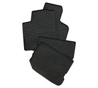 kh Teile Lot de 4 Tapis de Sol en Caoutchouc pour Touareg 7P, Noirs