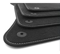 kh Teile Tapis de Sol en Velours de qualité supérieure pour Audi A8 (D4/4H) Blanc