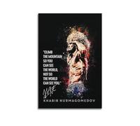 Khabib NurmagomedovPersonnages de cinéma et de télévision Pop Music Poster Décoration sur toile Photo signature Décoration d'intérieur 30 x 45 cm Sans cadre style 30 x 45 cm