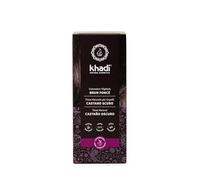 khadi BRUN FONCÉ Coloration végétale - Coloration pour cheveux pour un brun foncé profond et brillant à brun noir intense - 100% végétale et naturelle - 100 g